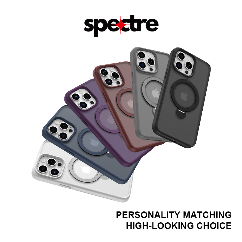Spectre Stealth Case With Kick Stand For iPhone 16 Pro Series