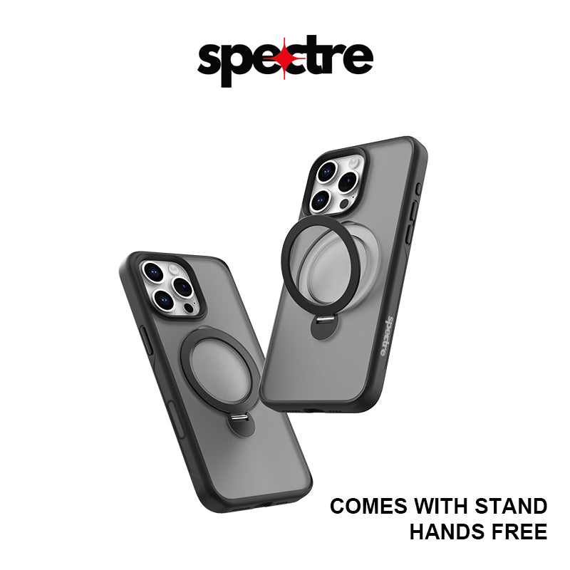 Spectre Stealth Case With Kick Stand For iPhone 16 Pro Series