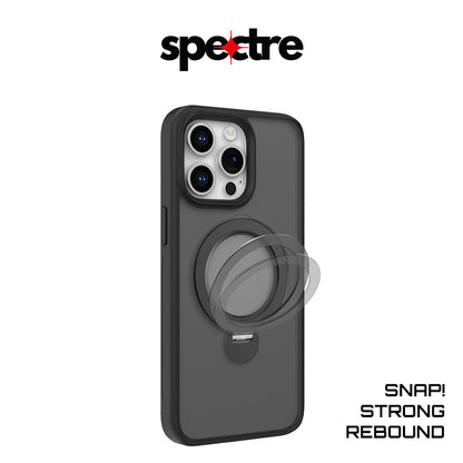 Spectre Stealth Case With Kick Stand For iPhone 16 Pro Series