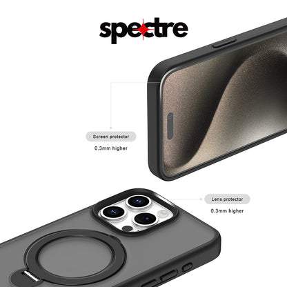 Spectre Stealth Case With Kick Stand For iPhone 16 Pro Series