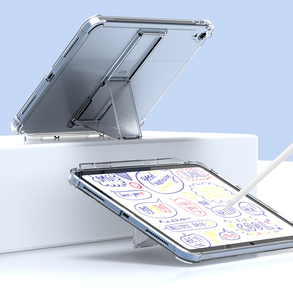 Clear Case For iPad 10.9 - 10th Gen.  With Stand And Pen Holder
