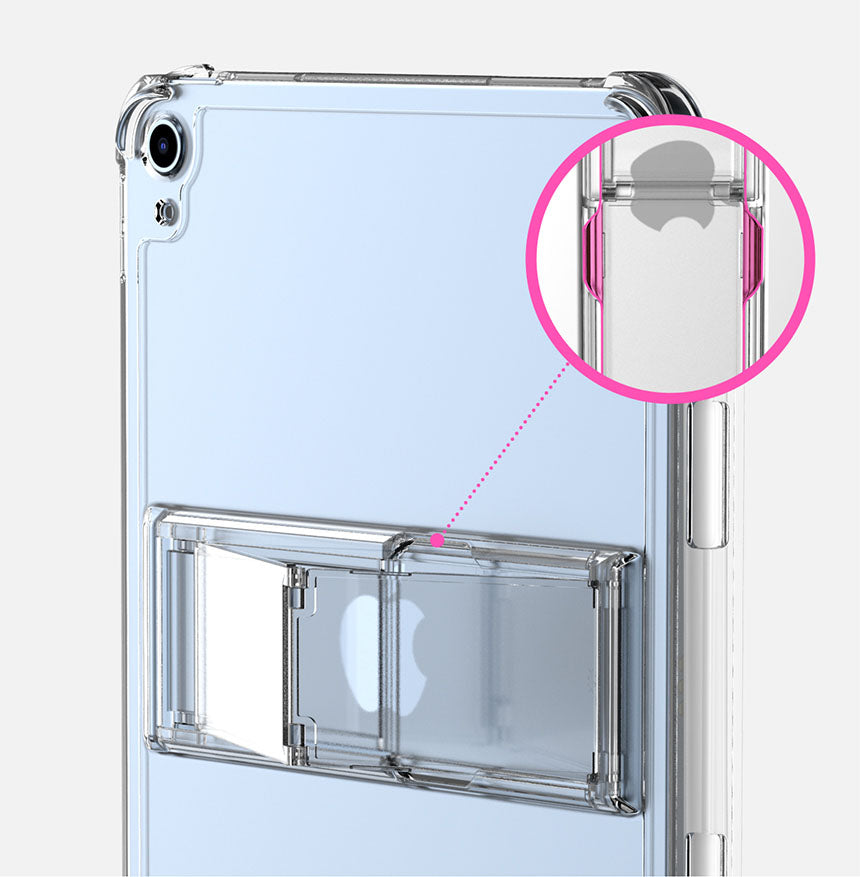 Clear Case For iPad 10.9 - 10th Gen.  With Stand And Pen Holder
